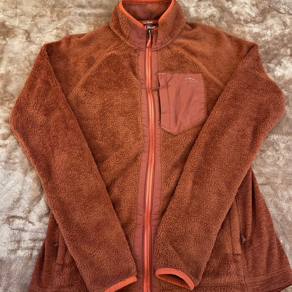 Llbean zip up fleece
